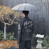 春季新中式竹叶刺绣短款男女外套风禅意夹克5237P155，男装夹克，电商A246