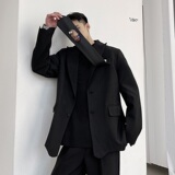 高端轻奢风个性激光切割不规则下摆宽松休闲西服外套3851-P135，男装西服，电商A246