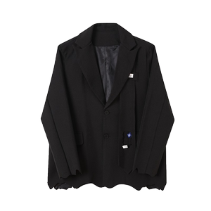 原创个性毛边切割造型百搭西服外套A246-3851-P135图片