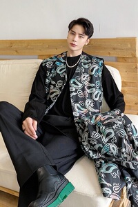小众个性两件套设计时髦印花马甲背心2346-P65图片