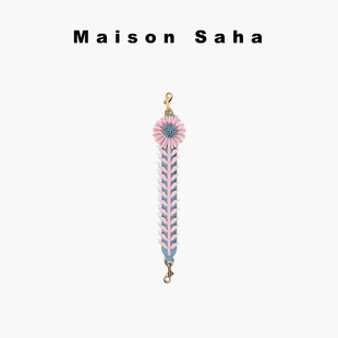 Maison Saha 夏花少女系列原创花朵雏菊手提短包带 礼物