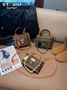 凯诗米娜新款软盒子包包洋气百搭手提单肩斜挎小包