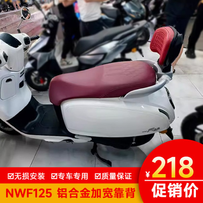 适用本田NWF125后靠背加厚柔软本田F125改装件腰托靠背后座腰靠垫