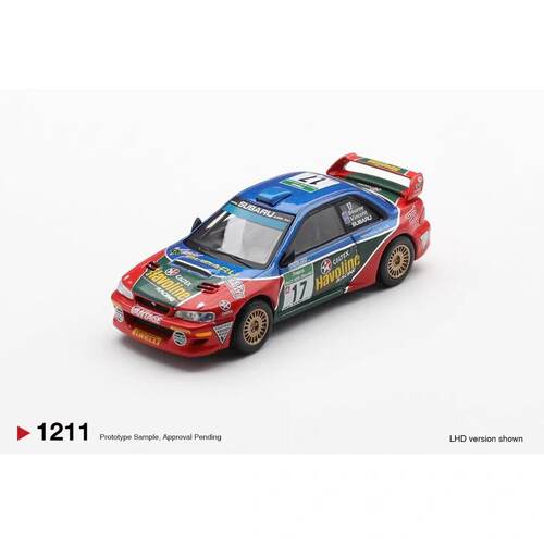 MINIGT 1211 斯巴鲁 Impreza WRC98 #17 1:64合金汽车模型
