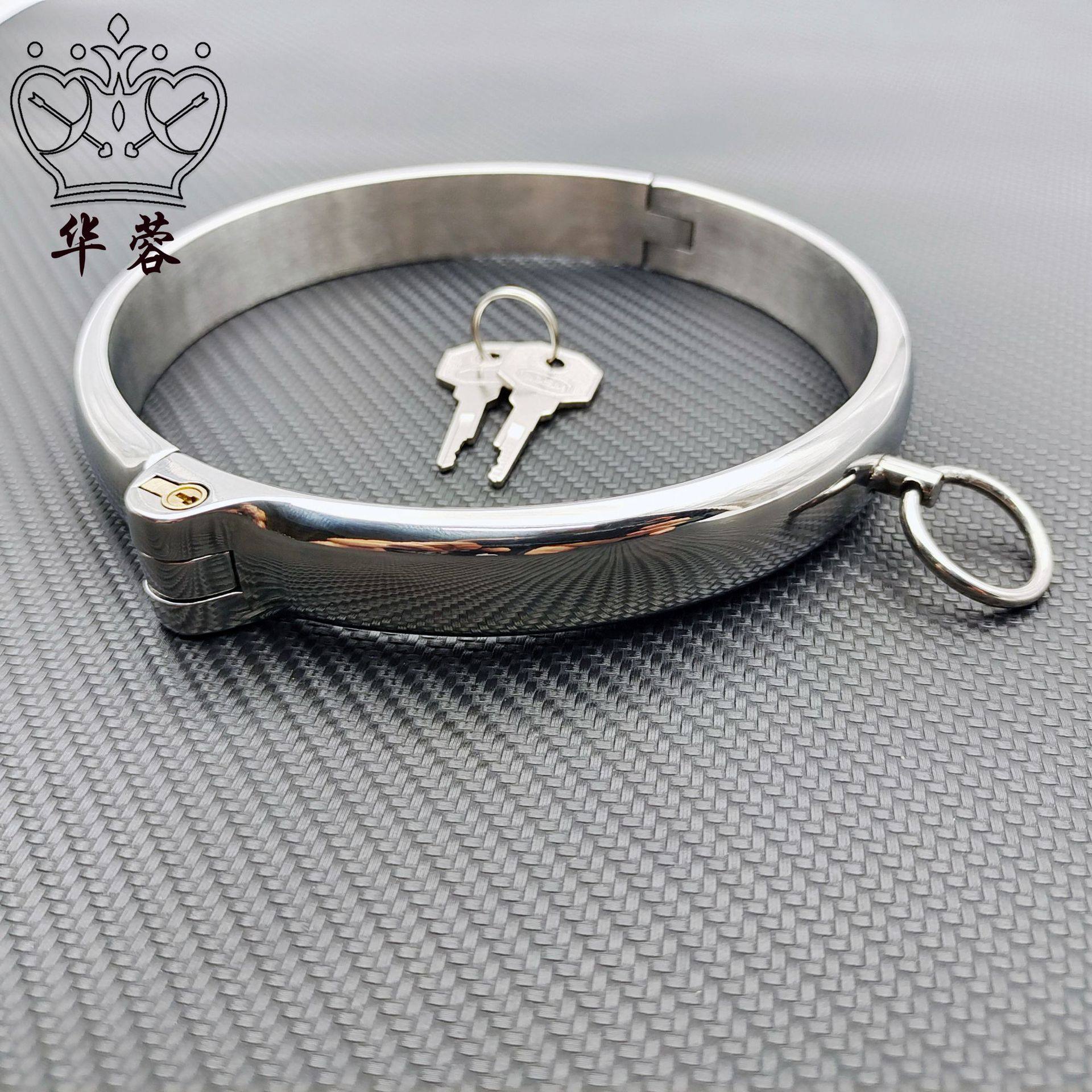 不锈钢成人用品玩具调情项圈金属sm另类捆绑调教工具