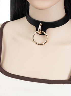 项圈道具男女真皮定制刻字项圈