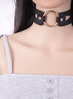 可调节项圈真皮定制刻字