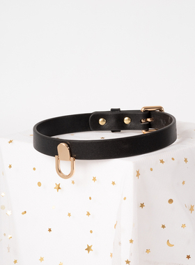 项圈定制刻字手工皮具外出女m链子k9真皮颈圈颈带