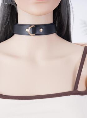 项圈定制刻字女m牵引绳链子K9手工皮具外出