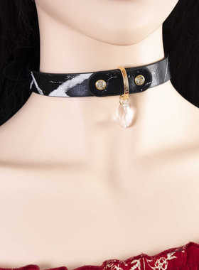 真牛皮项圈男女人用牵引人戴女生控制脖环颈戴定制刻字吊坠吊牌