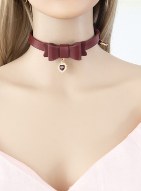 项圈定制刻字真皮外出