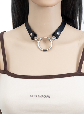 欧美刻字朋克项圈定制刻字