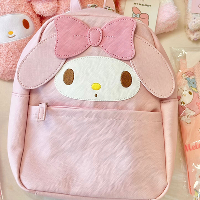 可爱美乐蒂双肩包小型高颜值少女外出小背包双肩斜挎多用小包包
