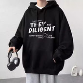 连帽潮牌薄款 薄休闲衣服宽松 男帽衫 重磅学生上卫衣美式 外套春秋季