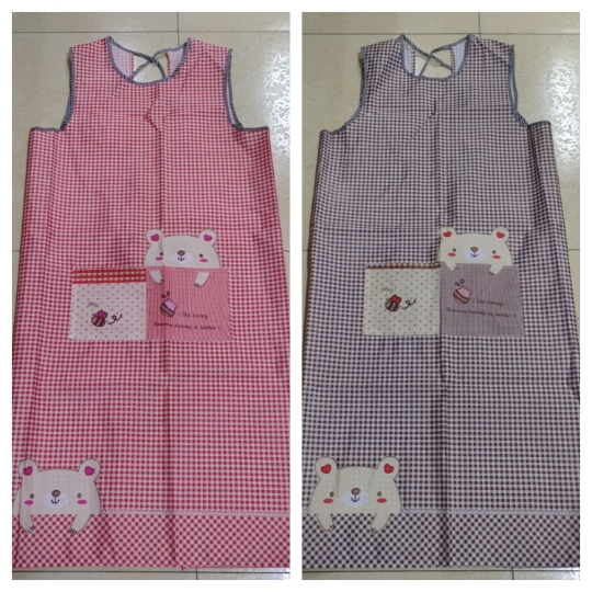 涤纶滑溜不粘毛围裙轻薄透气