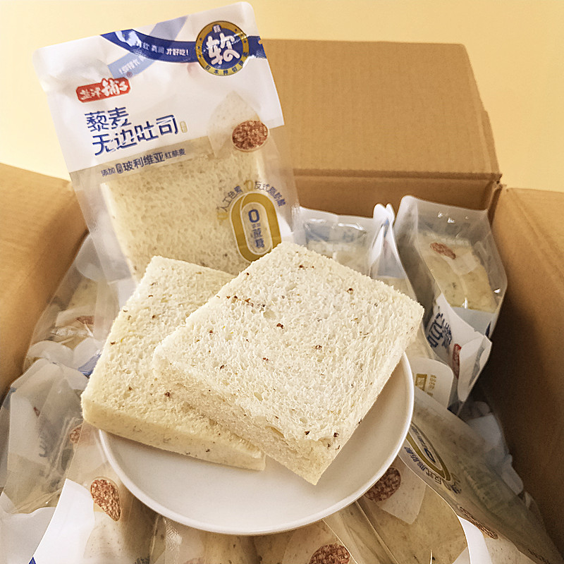盐津铺子藜麦无边吐司面包