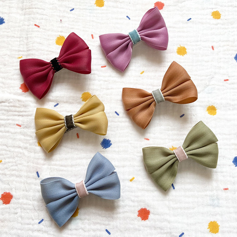 新年发饰女童大蝴蝶结头饰小学生发夹宝宝发卡小女孩可爱儿童头花