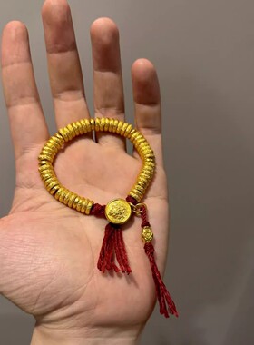 镀银简约中古风财神盘缠手手链