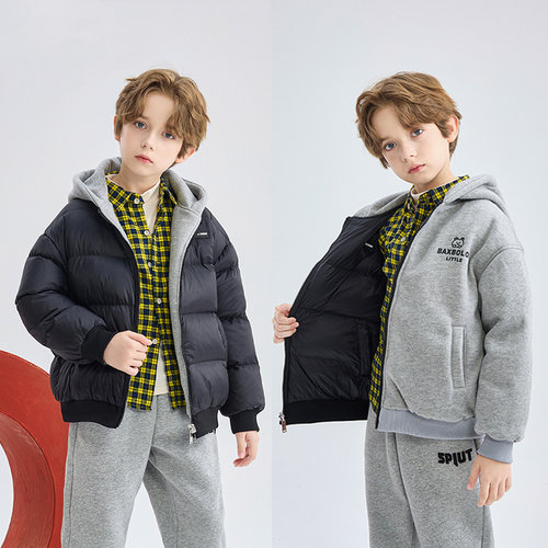 2025新款双面穿儿童羽绒服