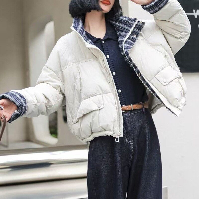 羽绒服女冬季短款高级感女装2025高充绒量羽绒外套平湖新款