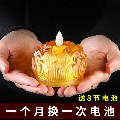 琉璃电子led观音菩萨仿真蜡烛