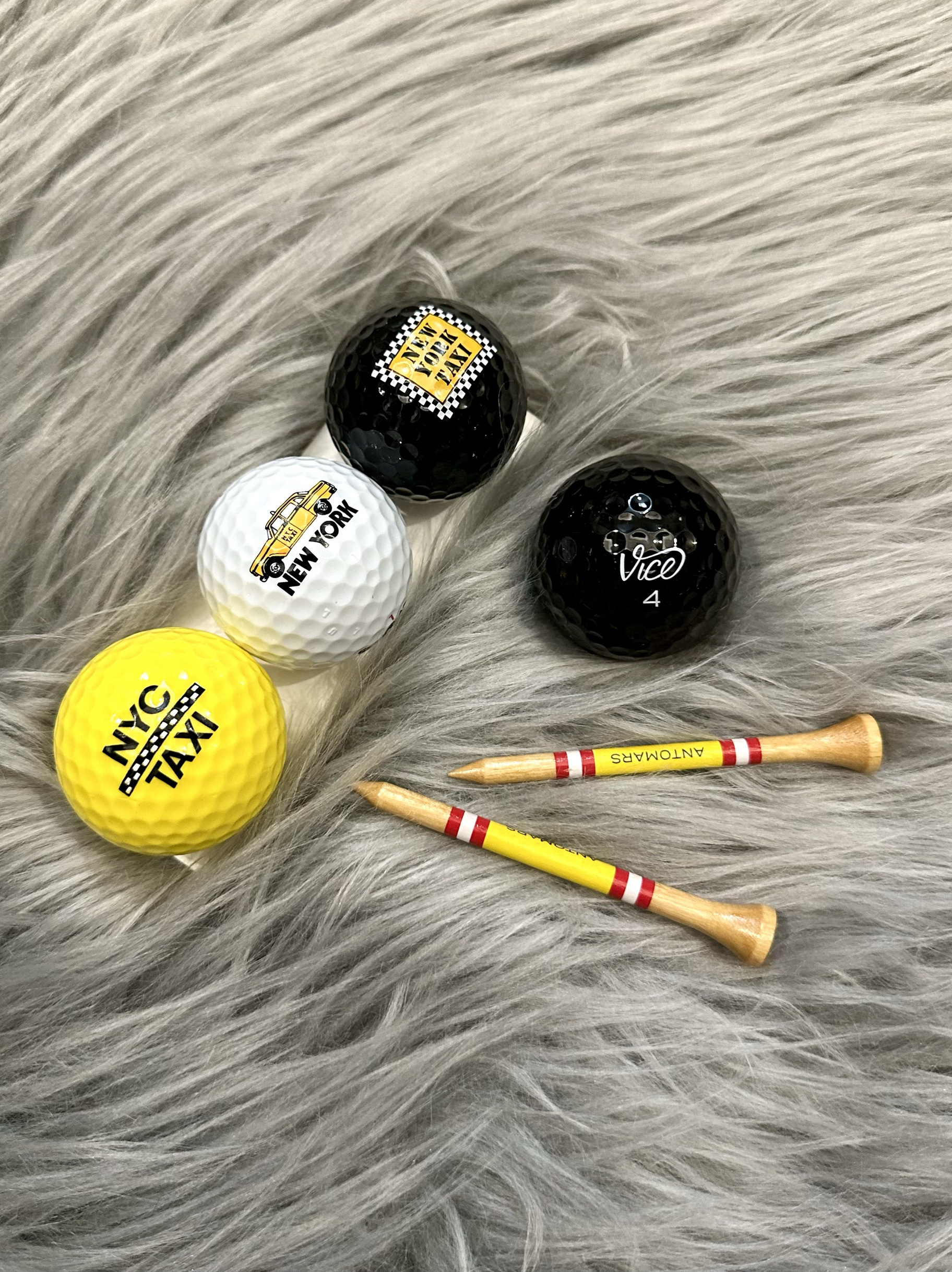 现货美国进口newyork 车车组合vs 黒Vice 高尔夫球限量版全新新球