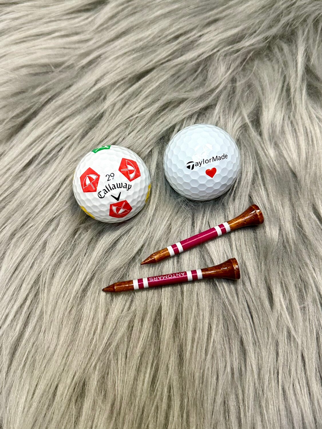 现货Callaway卡拉威高尔夫球Chrome Soft 雨伞爱心限量版新球全新