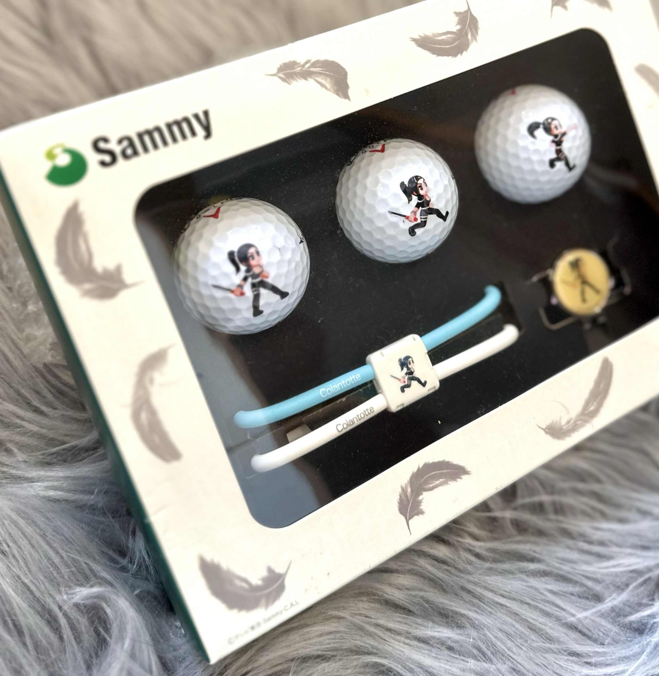 现货日本进口sammy 女侠客联名卡拉威礼盒高尔夫球限量版全新新球