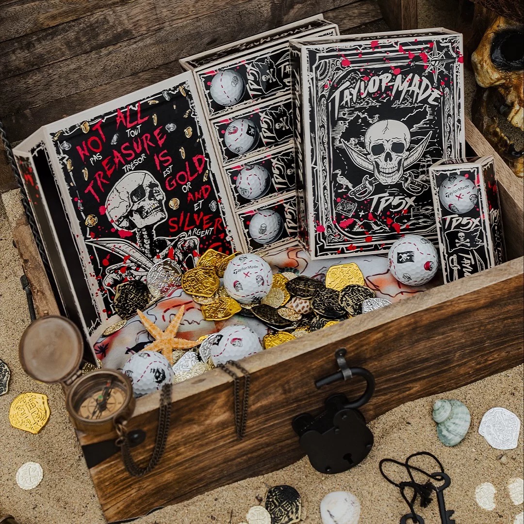 现货泰勒梅Taylormade2025海盗骷髅万圣节主题限量版高尔夫球新球