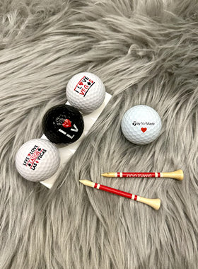现货泰勒梅Taylormade爱心vs 美国I love lv限量版高尔夫球全新球