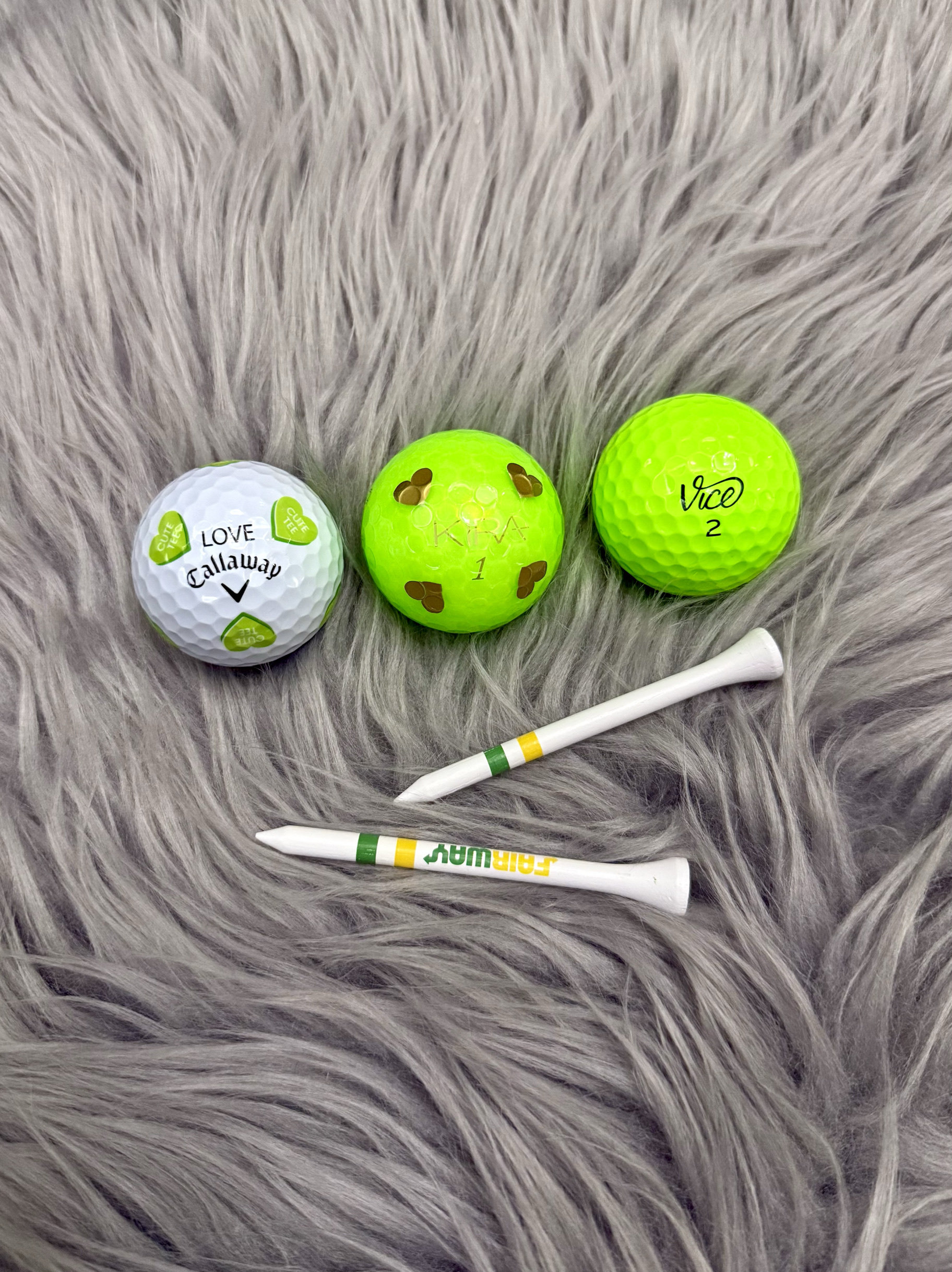 现货Callaway卡拉威翠绿爱心vs钻石vsvice高尔夫球罕见限量版新球