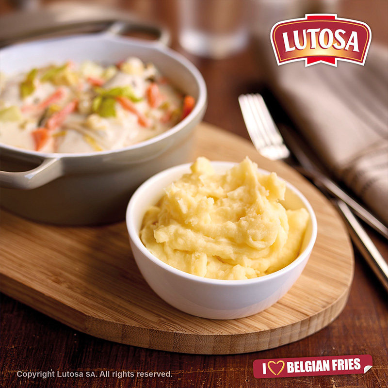 冷冻原味比利时进口西餐厅土豆泥