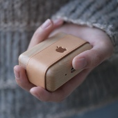 1234代保护壳木质牛皮创意适用于苹果耳机 3耳机保护套 airpods pro2