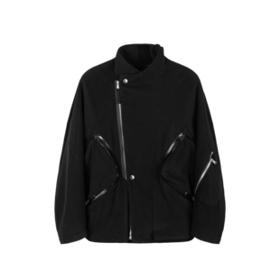 「讶梦」弧形结构多口袋毛呢夹克J64「侵蚀装 备」