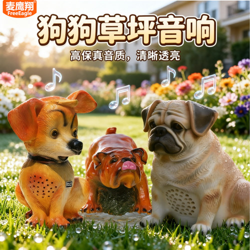 草坪音响户外防水麦鹰翔背景音乐