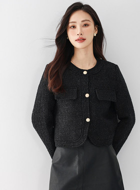 Mixblu麦斯兰专柜正品小香风加厚羽绒夹层短外套女春秋冬BXB24038