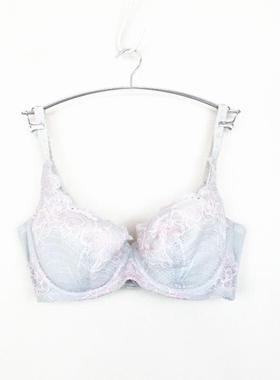 欧系列专柜正品花朵蕾丝薄棉杯聚拢排扣胸罩女内衣文胸OA13960