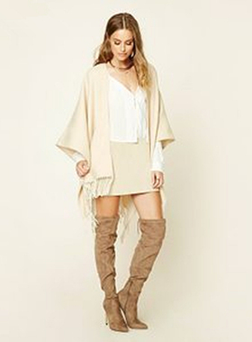 f21系列正品名媛风流苏披肩围巾