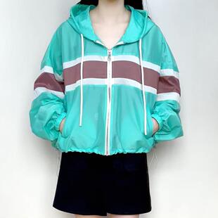 cache专柜休闲运动连帽宽松春秋夏防晒衣薄外套女22508070002