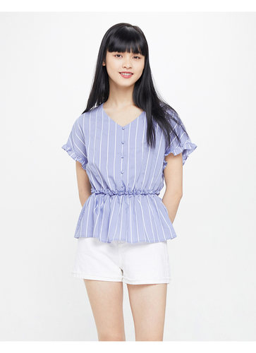 短袖cache正品衬衫通勤上衣女