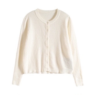 Mixblu麦斯兰专柜正品休闲圆领宽松毛衣针织开衫女春秋WW161233