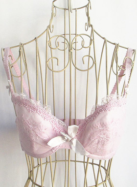 欧系列正品70B75C蕾丝边薄棉杯可卸肩带胸罩女内衣文胸 RA13179