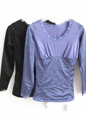 欧系列正品C-11-8-1-2甜美印花圆领花边腹部加厚女塑身衣 OC70161