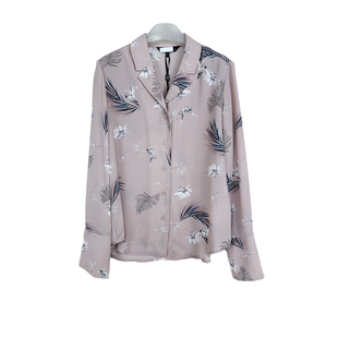 雪纺衬衫 领长袖 女春秋10020087 柔美印花西装 拉系列专柜正品