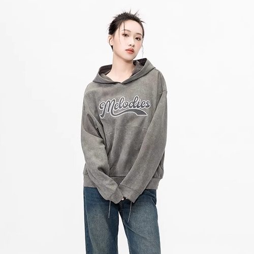 Mixblu麦斯兰专柜正品休闲连帽宽松棉质套头卫衣女春秋冬WXB31865