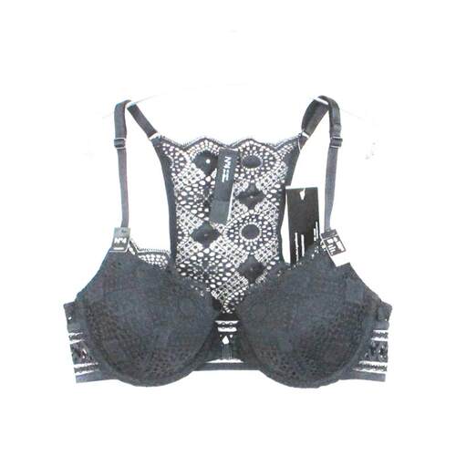 艾格性感有钢圈聚拢蕾丝美背文胸