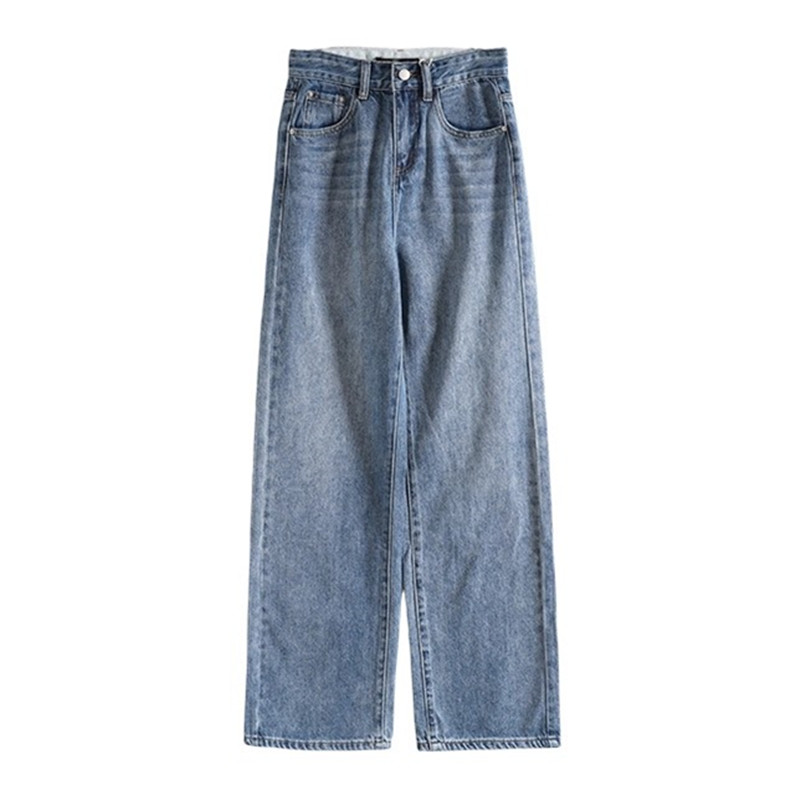 Mixblu麦斯兰专柜正品百搭高腰做旧磨白长裤牛仔裤女秋冬BW229006