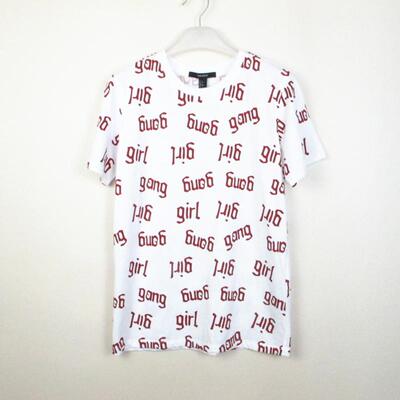 专柜正品圆领短袖字母纯棉T恤