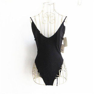 F21系列专柜正品C-5-7-3-2绑带开裆摁扣吊带女睡衣连体内衣244528