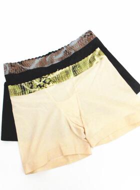 欧系列正品高级撞色兽纹无痕低腰平角裤防走光内裤女夏OB44108